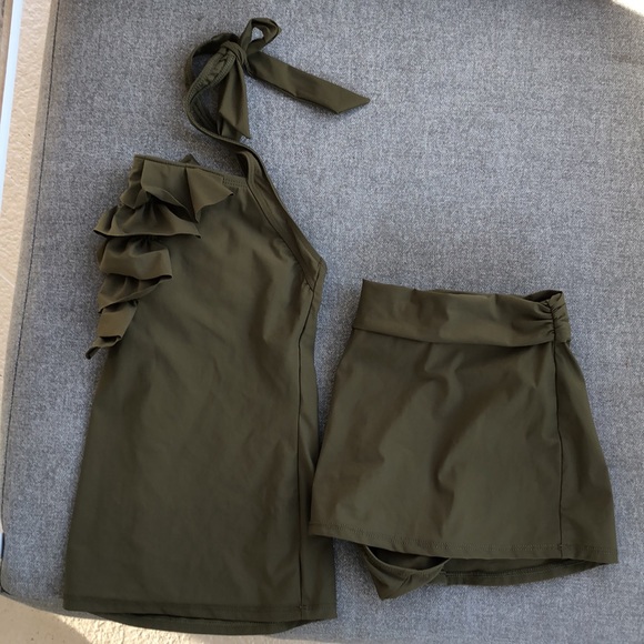 Talbots Other - TALBOTS Tankini Top & Swim Skirt Bottom 2-Piece Set